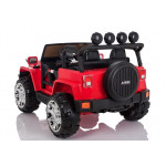 Elektrické autíčko Jeep 4x4 A999 - nelakované - červené 